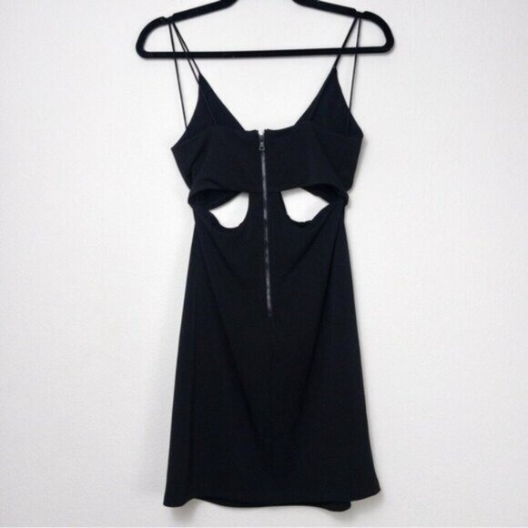 Alice + Olivia Havana Cutout Mini Dress 6 Black - Picture 7 of 8